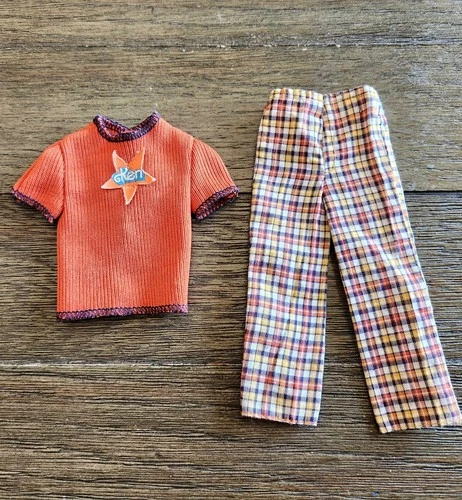 Vintage 1978 Ken Fashion Collectibles Barbie Doll Outfit Shirt Pants