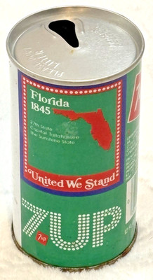 1970's 7 Up- The UnCola -Lemon Lime   -Florida-12 oz-Steel Soda-Pop Can