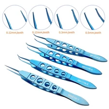 Castroviejo Suturing Forceps Ophthalmic Toothed Tweezers Clamps Eyelid Tool