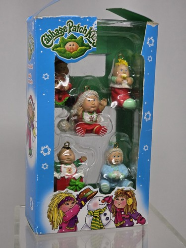 Vintage 2005 Cabbage Patch Kids 5 Mini Ornaments Set of 5 Christmas Christmas - Picture 1 of 4