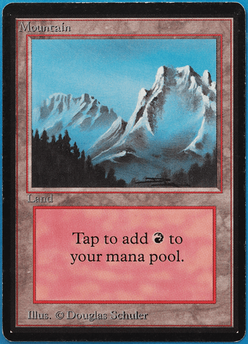 Mountain (B Snowy) Beta PLD Basic Land MAGIC MTG CARD (ID# 505248) ABUGames - Picture 1 of 2