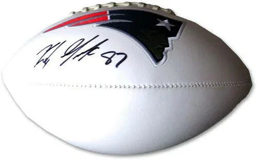 Rob Gronkowski Signed Football New England Patriots Autographed COA NFL