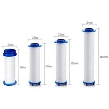 5Pcs Shower Head Filter Cartridge PP Cotton Water Purifier Replacement Bathroom