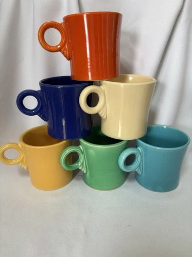 Vintage Fiesta *All 6 Colors* *Tom & Jerry Mugs* *Near Perfect* *NOT Post 86*