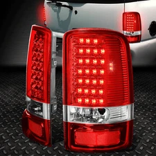 FOR 00-06 CHEVY SUBURBAN TAHOE GMC YUKON XL RED LENS TAIL LIGHT BRAKE LAMPS