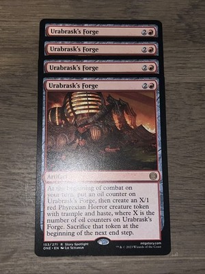 4x Urabrask's Forge 153 Phyrexia: All Will Be One NM MTG