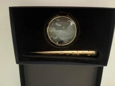 le objet neiman marcus letter opener magnifying w/ crystal stars includes box