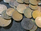 1883 INDIAN CENT ROLL AG ABOUT GOOD 50 COINS        AA