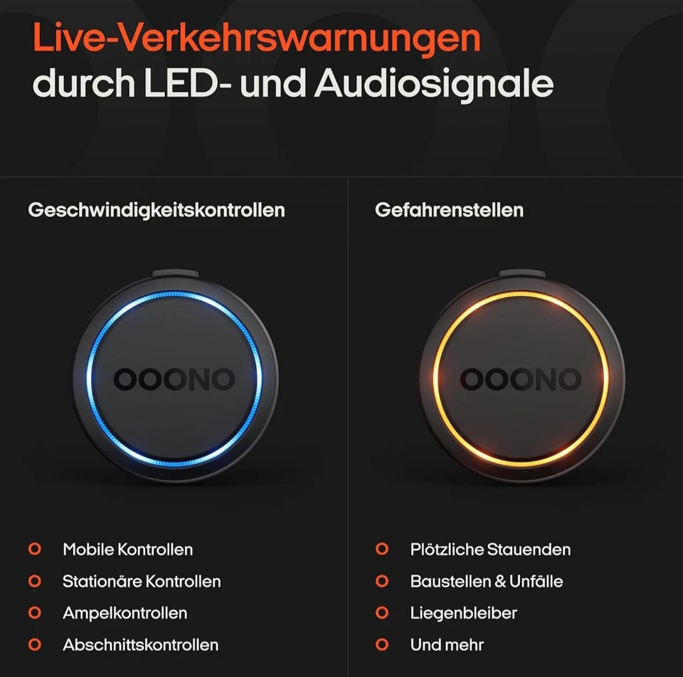 OOONO CO-Driver NO2 [NEUES Modell 2024] -Warnt vor Blitzern & Gefahren - Bild 2 von 4