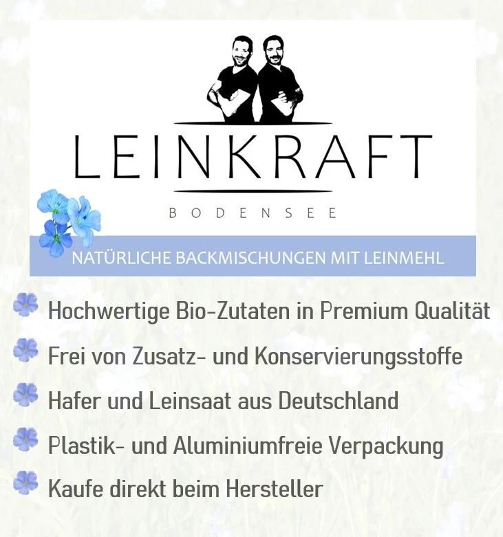 Bio Haferbrot Körnermix 600g DIE Brotbackmischung mit Leinmehl Low Carb - Bild 4 von 4