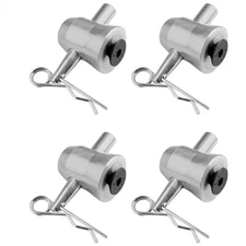 4Pack Half Conical Coupler w/ Clips Pins for Global F34 Stage Truss Base Plate
