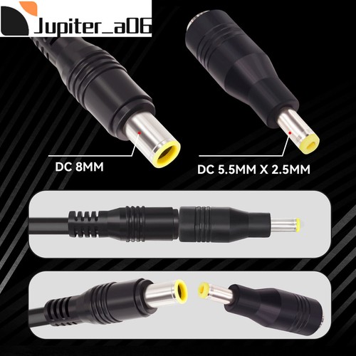 Solar Panel Connector to DC 8mm Adapter 16AWG Extension Cable with DC 5.5x2.5mm - Picture 3 of 7