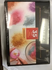 ARTEZA Mica Powder Set, 35-Colors 33 metallic colors 2 chamelon