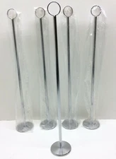 5 - Adcraft HCC-18 18" Chrome Plated Table Number Stand