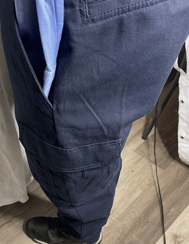 BRAND NEW Cintas 270-20 Comfort Flex Size 32X32 Navy Blue Men's Cargo Pants J120 - Picture 9 of 23