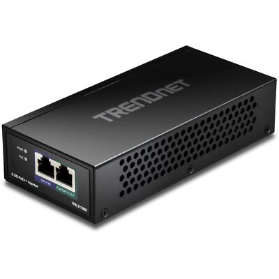 TRENDnet TPE 219GI 2.5G PoE Injector 1x RJ45 Port 15W 30W 90W Power Supply
