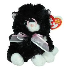 Ty Beanie Baby ❤️ CABARET THE BLACK CAT 6" Plush New  MWMT's