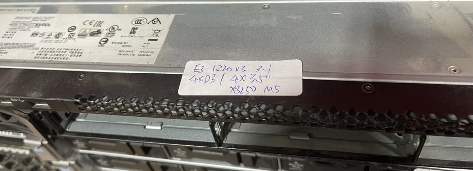 Lenovo System x3250 M5 1U Server | Xeon E3-1220 V3 | 32GB RAM | 4 x 3.5" SAS - Image 2 of 2