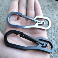 Stainless Steel Climbing Carabiner Key Chain Clip Hook Buckle Keychain Outdoor