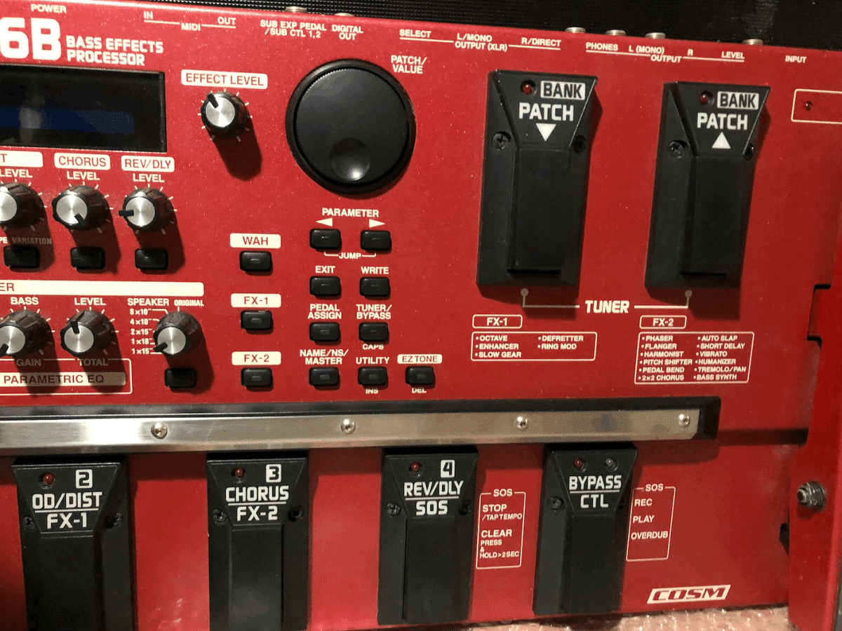 BOSS GT-6B Multi Bass Guitar Effects Processor Pedal From