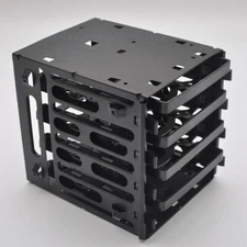 5.25" to 4x 3.5" SATA SAS Hard Drive HDD Cage Rack Tray Caddy CD-ROM Bay Slot