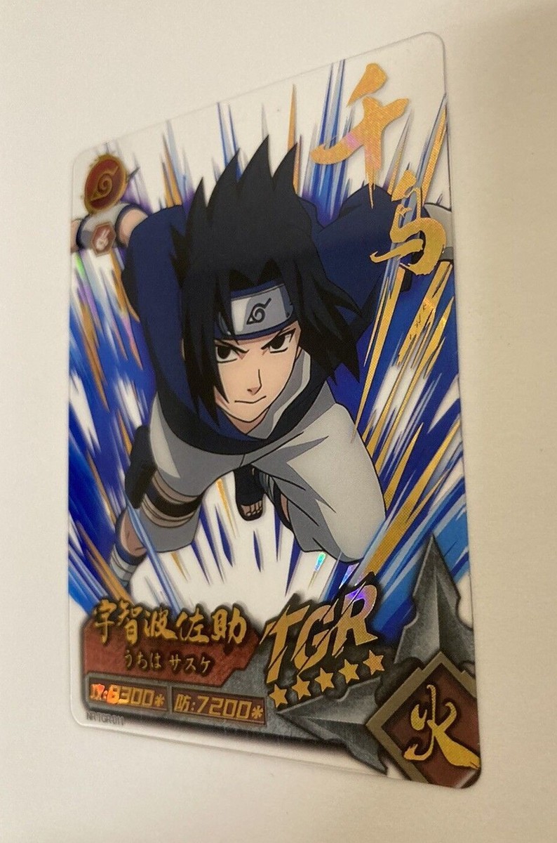 Sasuke Uchiha- Naruto CCG - TGR- Transparent Gold Rare- NR-TGR-11