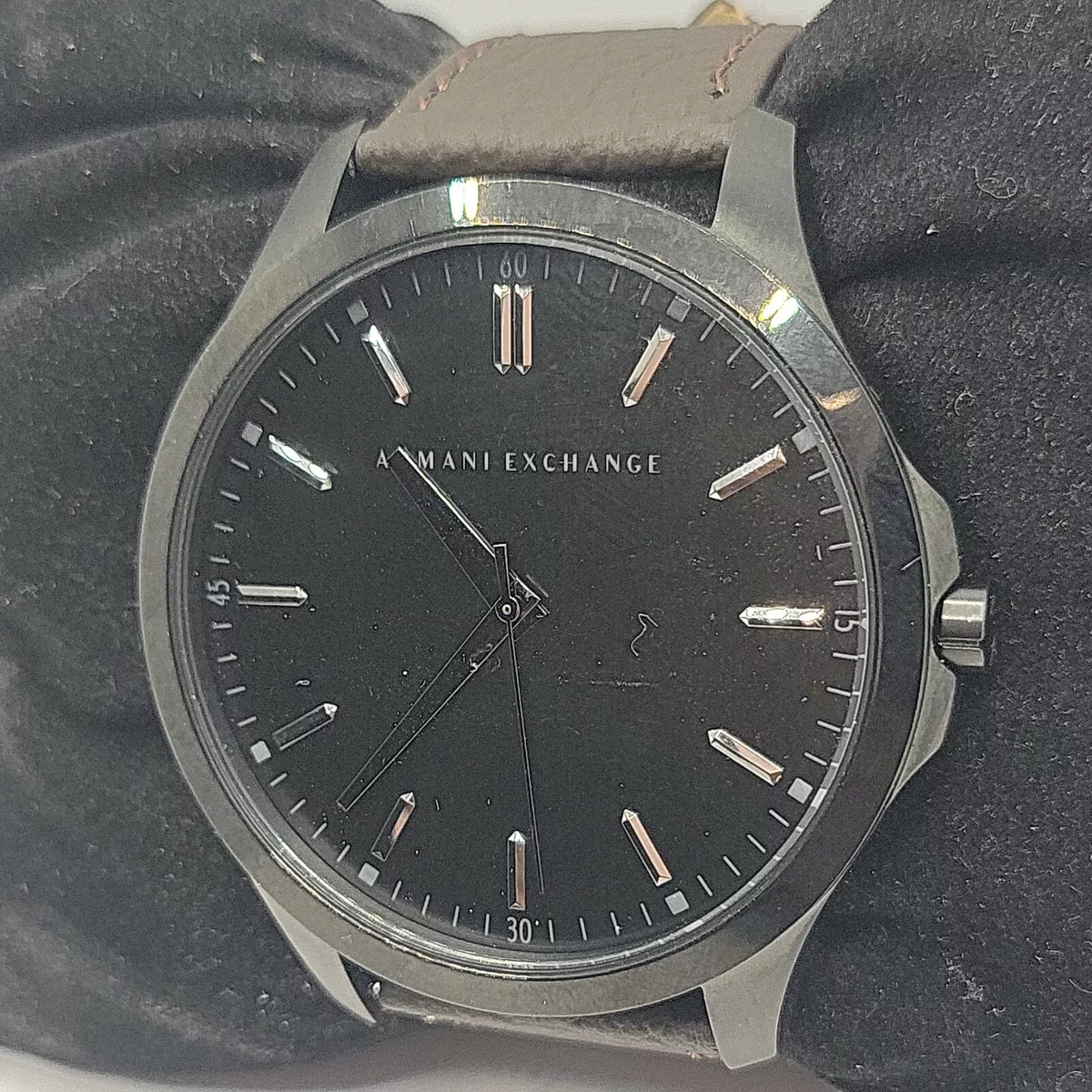 Armani Exchange AX2148 Men s Brown Leather Analog Dial Quartz