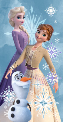 Elsa & Anna Handtuch Disney 70 x 140 cm Strandtuch Frozen Badehandtuch Baumwolle