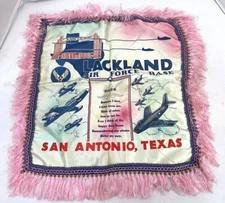 Vintage US Air Force Lackland AFB "Sister" Pillow Case