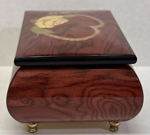 Vintage The San Francisco Music Box Wood Inlay Lacquered Jewelry Box Italy - Picture 5 of 18