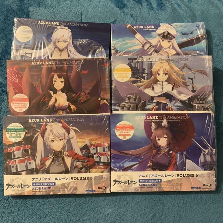 アズールレーン AZUR LANE 【全6巻】 レンタル版DVD 全巻セット Azur Lane Limited Version Blu-ray 6 set No Include Serial
