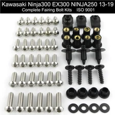 Fit For Kawasaki Ninja 300/250 Ex300 2013-2017 Fairing Bolt Screw Fasteners Kit