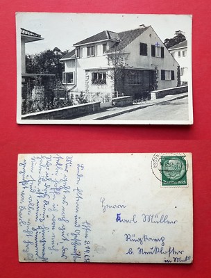 Original photo postcard Essen 1937 residential building (39074