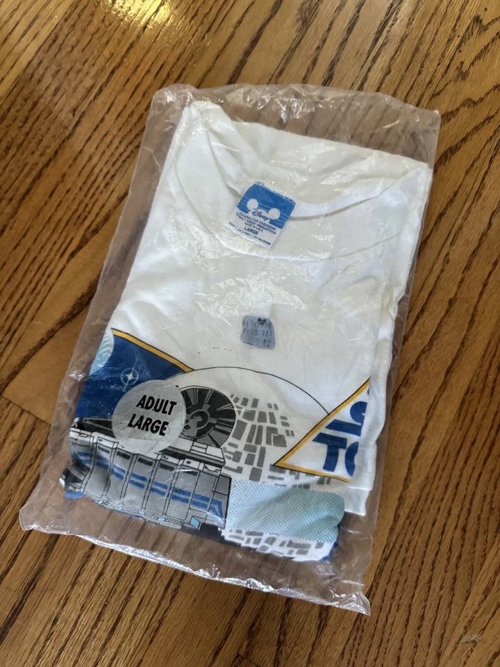 Camiseta De Colección Nueva Con Etiquetas Deadstock Vintage Disney Star Tours Para Hombres L Star Wars Camisa Disney Foto 2 de 2