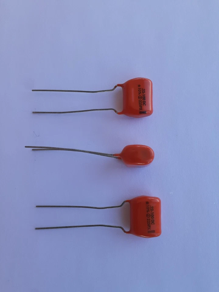 Condensador de caída naranja .22uF 10% 100Vdc tipo 225PX película/lámina de poliéster 110 piezas Foto 4 de 4