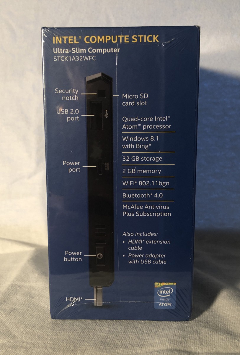 Intel Compute Stick (32GB, Intel Atom, 1.33GHz, 2GB) PC Intel Compute Stick (32GB, Intel Atom, 1.33GHz, 2GB) PC