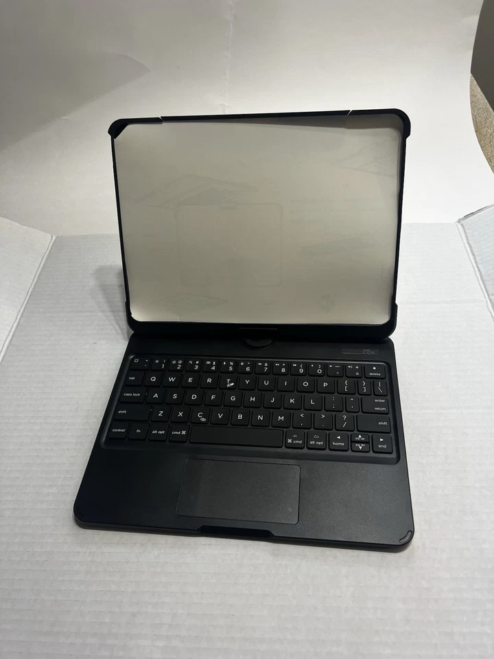 Funda Teclado iPad Air & Pro 11 Pulgadas M2/M3, Giratoria 360°, Transparente Foto 3 de 4