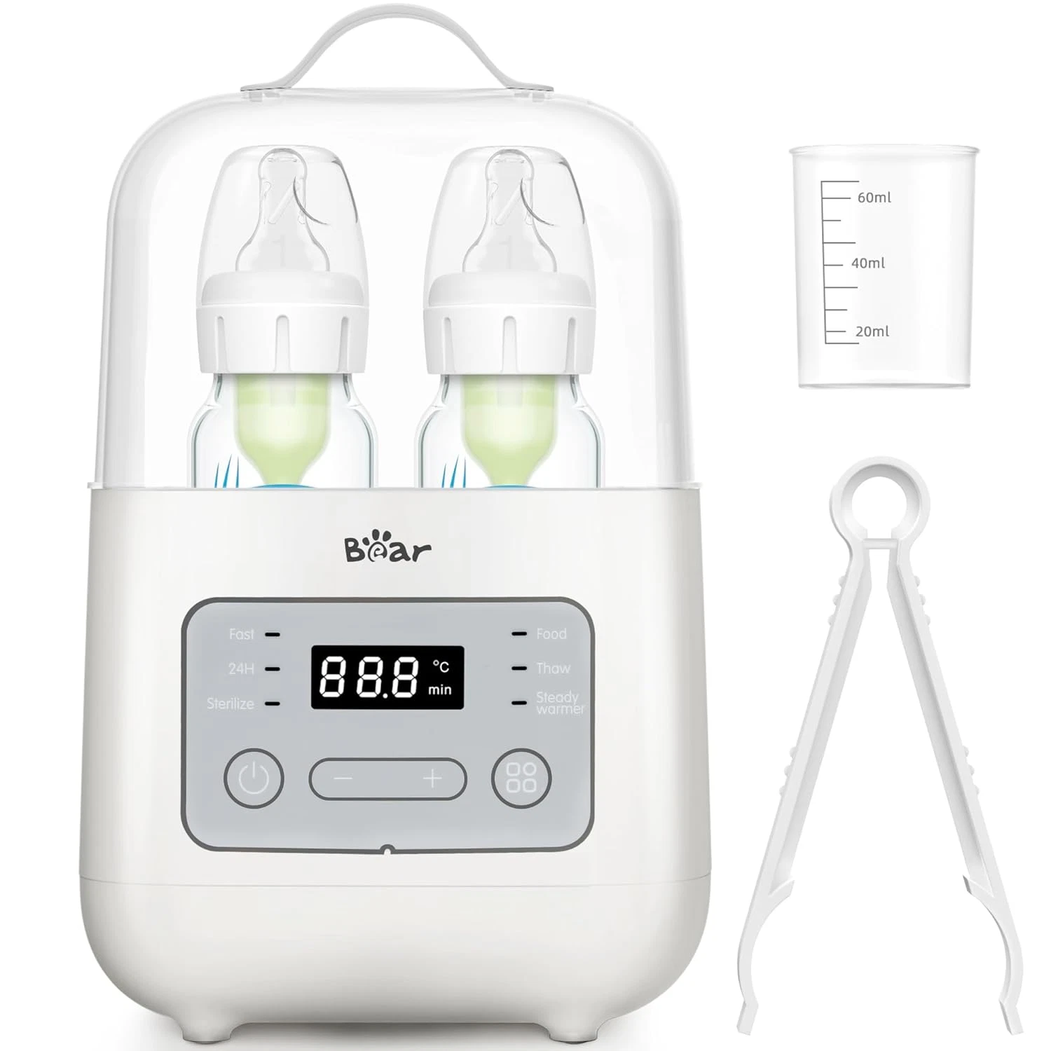 Bottle Warmer, Baby Double Bottles Heater Breastmilk Food Warmer for New Born Tw