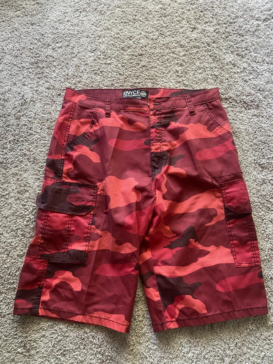 Cotton Camouflage Red Shorts for Men for sale | eBay