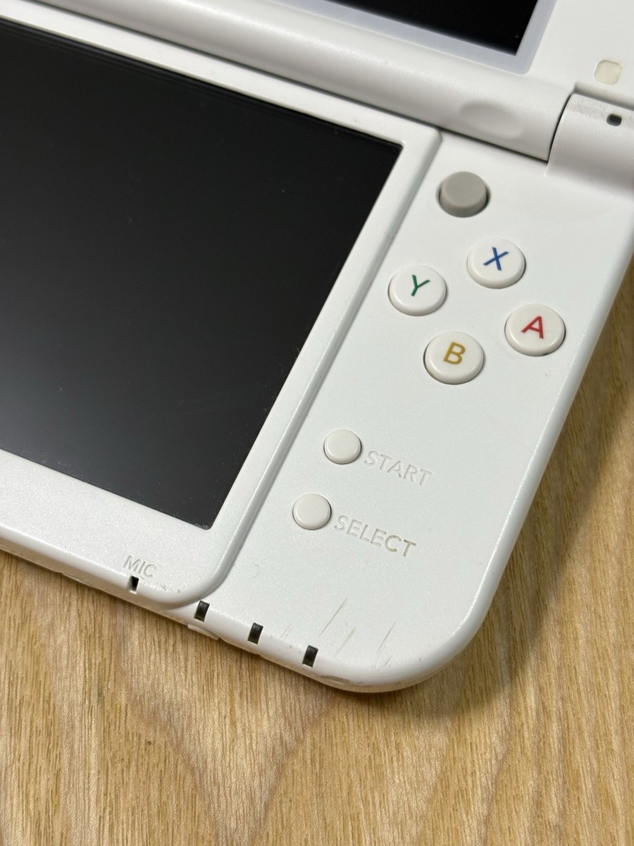 Dual IPS New Nintendo 3DS LL XL Pearl White Console Tested Japan