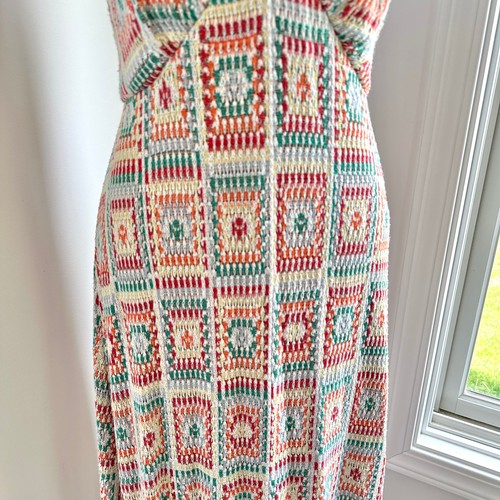 Cecilia Prado Anthropologie Crochet Knit Cottage Boho Colorful Maxi Dress Medium - Picture 5 of 14