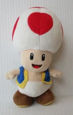 RED MUSHROOM TOAD 8" PLUSH Super Mario BST16
