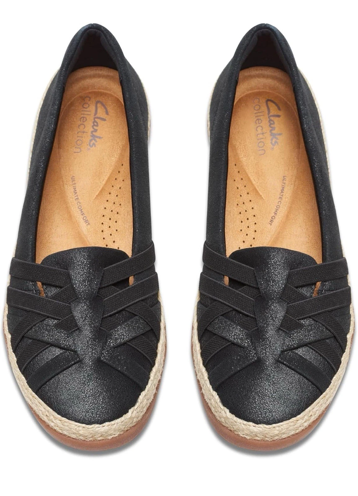 Ballerine Clarks Elaina Petal nere scamosciate taglia 7M