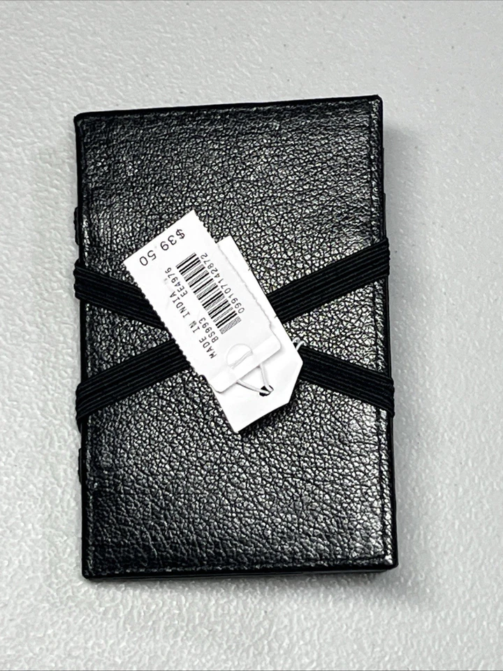 Бумажник мужской J Crew заводской шагреневая кожа черный - Изображение 4 из 4