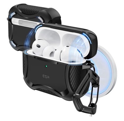 ESR Black Case A/pods Pro 3 2025 Comp.w/3rd Gen.A/pod Pro (USB-C cable) Cyber S.