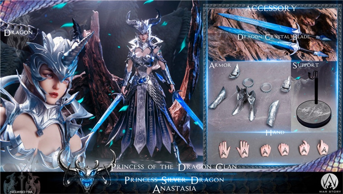 WAR STORY ドラコン プリンセス アナスタシア シルバー版 WS019A War Story Princess Silver Dragon Anastasia Ws019A 1/6