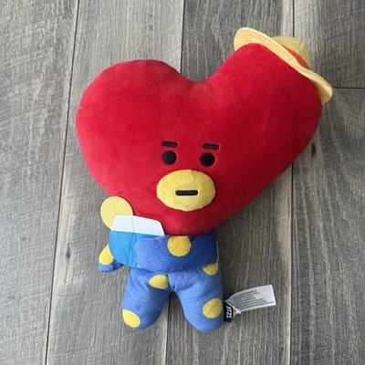 BTS BT21 Official Authentic TATA BABY STANDING Doll Plush 12.5'' Blue Polka Dot