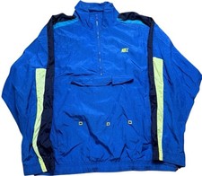 Vintage 90s Nike Mens L Windbreaker Track Jacket Blue