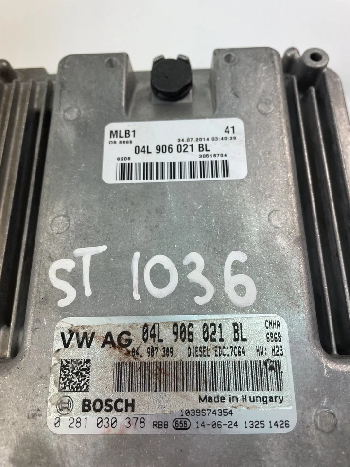 Centralina motore AUDI A3 8V1, 8VK ECU 04L906021BL 0281030378 28225307 - Immagine 2 di 4