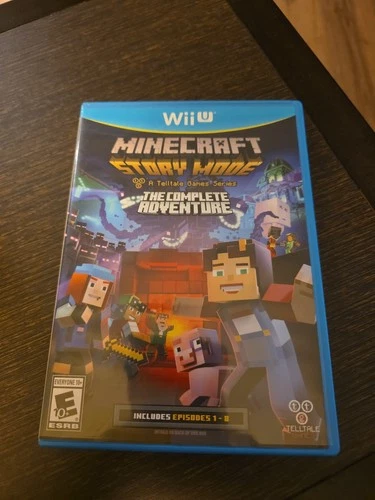 Minecraft Story Mode The Complete Adventure (Nintendo Wii U) CIB Clean Tested
